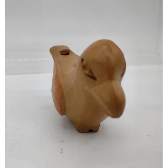 Red Clay Bird Whistle American Folk Art Pottery Decorative Handmade Artisan - Picture 5 of 8